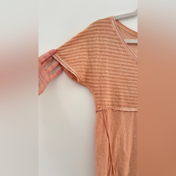 Elisa Cavaletti Size Small Top Short Sleeve V-Neck Charm Artsy Festival Orange - Picture 2 of 8